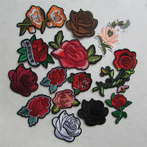 Diferentes patrones de flores, novedad, apliques adhesivos de fusión en caliente, bordado, rayas, accesorios de ropa DIY, C772-C5229 ► Foto 1/1