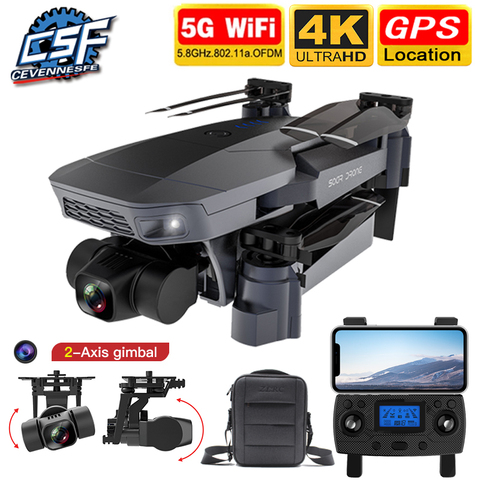 Dron cuadricóptero SG907 Pro, GPS, 5G, WIFI, 4k, HD, mecánico, cámara de cardán de 2 ejes, compatible con tarjeta TF, distancia de 2022 m, novedad de 800 ► Foto 1/6