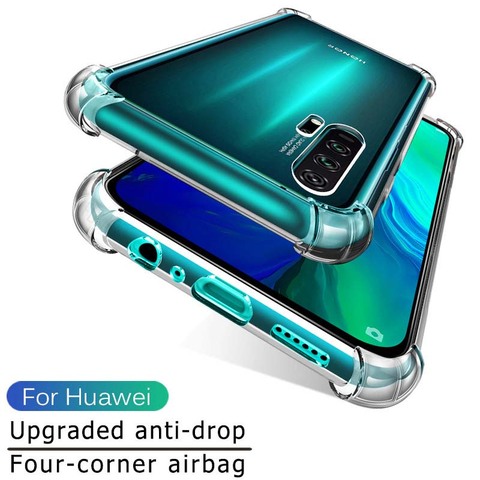 Airbag funda para Huawei honor 30 30s v30 20 pro 10 9 lite luz 9a 9s 9c TPU transparente, blando Cover shell para Honor 9x Premium STK-LX1 ► Foto 1/6