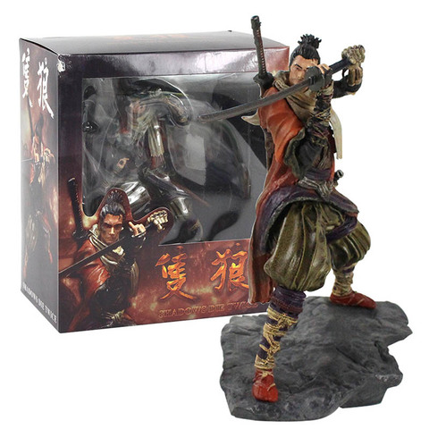 19cm Sekiro sombras morir dos veces figura Anime juego Ninja SEKURO Lobo PVC figura de acción de juguete de modelos coleccionables ► Foto 1/6