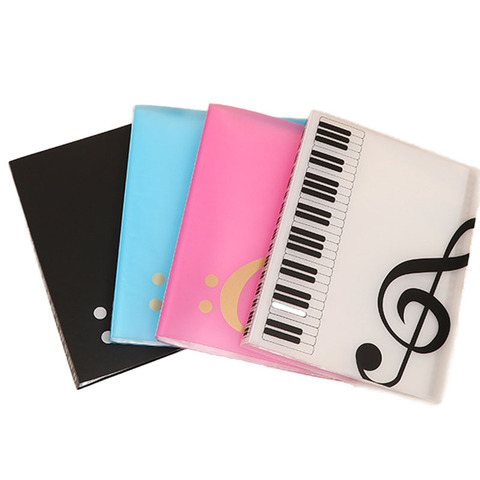 Carpeta de archivos A4 para enseñanza de música, 40 hojas de Piano, organizador de documentos de música, carpeta, suministros escolares creativos, 1 Uds. ► Foto 1/6