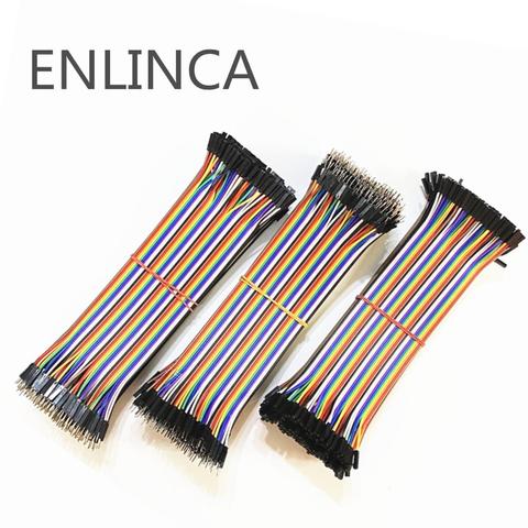 Dupont Line-Cable de puente Dupont, 40-120 Uds., 10CM, 40 Pines, macho + macho a hembra y hembra a hembra, para Arduino DIY KIT ► Foto 1/6