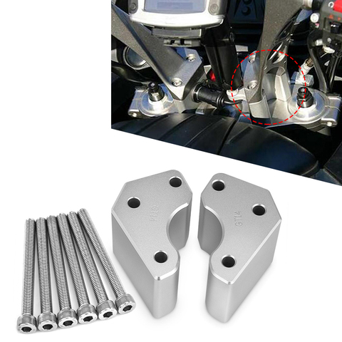 De elevadores de manillar de altura adaptadores de aluminio soportes Kit de extensión para Kawasaki GTR1400 concours 1400, 2008-2022 piezas ► Foto 1/6