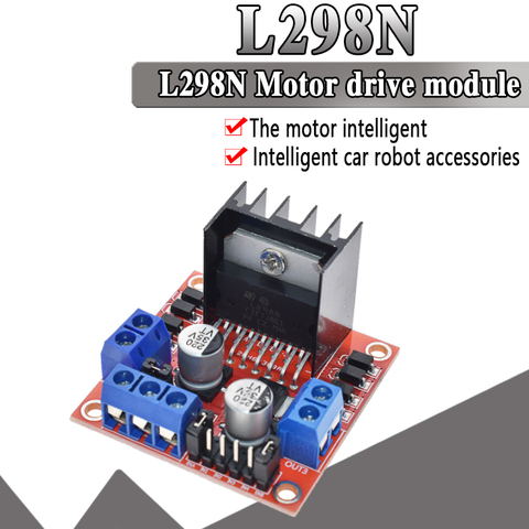 WAVGAT-módulo controlador de Motor paso a paso de CC, puente Dual H, placa L298N para Arduino, robot de coche inteligente, 1 Uds. ► Foto 1/6