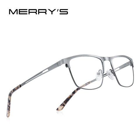 MERRYS-gafas de lectura de aleación de titanio para hombre y mujer, lentes de resina con bloqueo de luz azul, CR-39, S2281FLH ► Foto 1/1