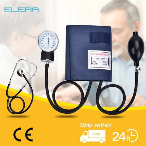 Monitor Manual de presión arterial, medidor de estetoscopio, médico, esfigmomanómetro diastólico, dispositivo de salud para el hogar ► Foto 1/6