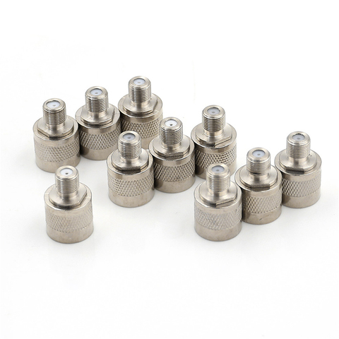 10 unids/lote conector hembra Jack Adaptador Coaxial RF n-tipo N macho enchufe a F ► Foto 1/6