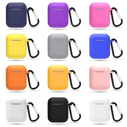 Magtim-funda de silicona blanda para Apple Airpods, cubierta a prueba de golpes para auriculares AirPods, funda protectora de Airpods ► Foto 1/6