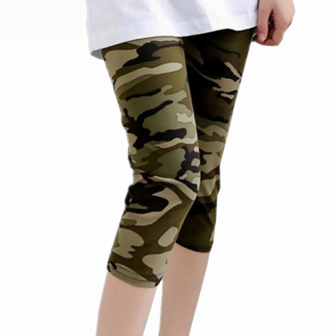 YSDNCHI camuflaje polainas Pantalones Fitness polainas de las mujeres Pantalones de Legging verano piel suave Legins raya Pantalones capri de mujer ► Foto 1/6