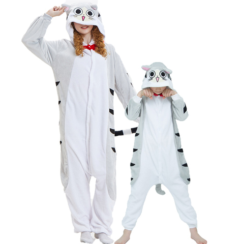 Pijama enterizo de gato de queso para niños y niñas, ropa de dormir, mono de Animal de punto, Mono ► Foto 1/6