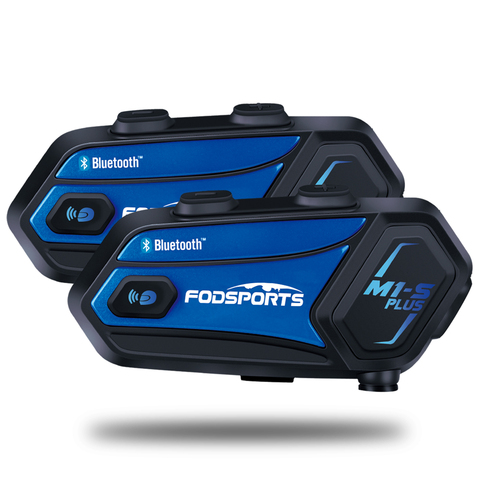 Fodsports-intercomunicador M1-S Plus para casco de motocicleta, intercomunicador inalámbrico con Bluetooth para 8 conductores ► Foto 1/6