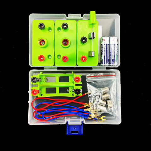 Kit de aprendizaje de electricidad de circuito básico para niños, juguetes educativos de física para niños, experimento STEM, enseñanza, juguete de habilidad con manos libres ► Foto 1/4