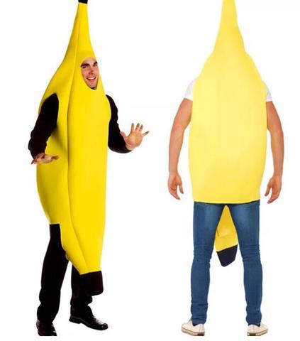 Ropa de Carnaval para hombre, disfraz divertido y Sexy de plátano, decoraciones para de Navidad, de carnaval, de fiesta de Halloween, novedad ► Foto 1/2