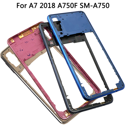 Marco medio A750 para Samsung Galaxy A7 2022 A750F SM-A750, Panel de Marco medio, carcasa trasera de plástico, piezas de repuesto del Panel ► Foto 1/6