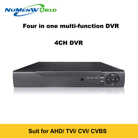 Mejor grabador DVR HVR 1080 P 4 canales 6 en 1 Sistema de Vigilancia 16/AHD/TVI/CVI /CVBS/NVR híbrido Dispositivo de almacenamiento de red CCTV ► Foto 1/5