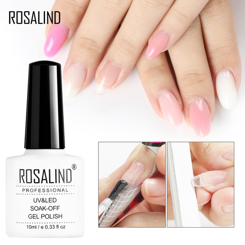 ROSALIND 10ml rápido Builder Gel de esmalte de uñas de Gel de uñas remoje de uñas extensión de uñas Semi esmalte de Gel permanente ► Foto 1/6