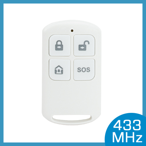 Control remoto inalámbrico portátil de alto rendimiento, 4 llavero de botones para sistema de alarma de seguridad para el hogar, WIFI, GSM, 433MHz ► Foto 1/6