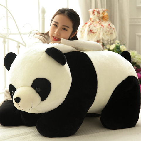 Peluche bonito bebé panda de 70cm, peluche suave, almohada de animal, muñeco para niño y niña, juguete para regalo, decoración del hogar M001 ► Foto 1/6