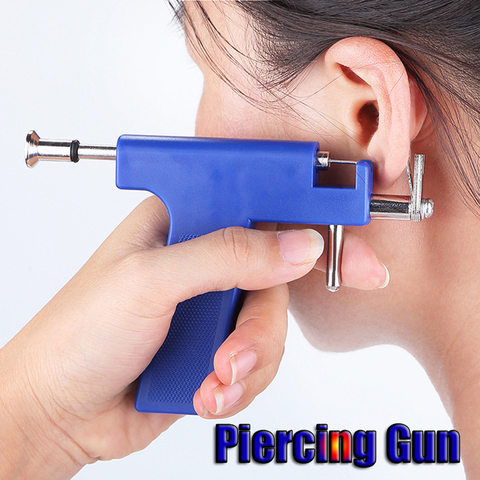 Pistola para Piercing corporal con pendientes de oreja, herramientas desechables estériles con 98 Uds. ► Foto 1/6