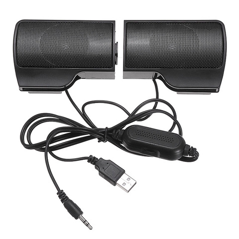 Minialtavoz de combinación con cable USB, altavoces de ordenador con graves, reproductor de música estéreo, Subwoofer, caja de sonido para PC, portátil y Notebook ► Foto 1/6