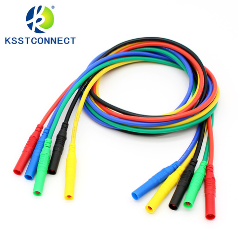 Cables de prueba de silicona flexibles TL320, alta calidad, 13AWG, Conector recto de 4mm en ambos extremos ► Foto 1/4