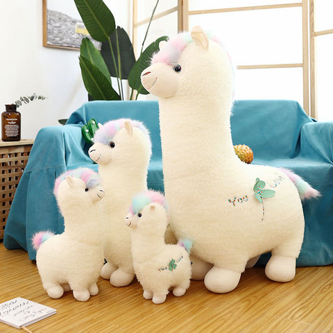 Muñecos de peluche de Alpaca Kawaii para niños, animales de peluche de Alpaca ► Foto 1/6