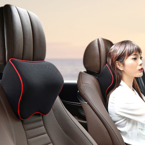 Almohada para reposacabezas de coche, accesorios para coche, cojín, soporte para la cabeza, Protector para el cuello, asiento de automóvil, descanso del cuello, algodón de memoria ► Foto 1/6