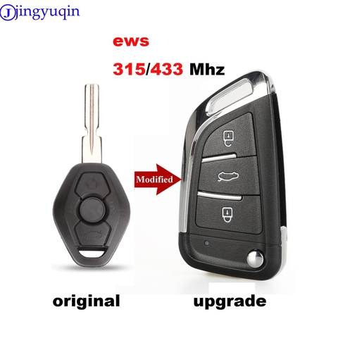 Jingyuqin-mando a distancia para coche, transmisor de entrada sin llave, EWS, ASK, 315/433Mhz, 7935 ID44, para BMW EWS X3 X5 Z3 Z4 serie 1/3/5/7, HU58 ► Foto 1/4