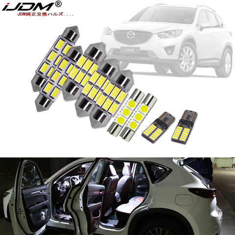 IJDM blanco Canbus led luces interiores para automóvil paquete Kit para 2013, 2014, 2015, 2016, 2017, 2022, 2022 Mazda CX-5 CX5 luces interiores led ► Foto 1/6