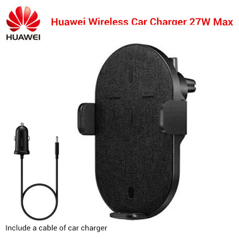 Cargador de coche inalámbrico para Huawei, cargador de coche inalámbrico de carga máxima de 27W con interruptor automático certificado TÜV estándar Qi para Huawei, Samsung, iPhone 11 y 12 ► Foto 1/6