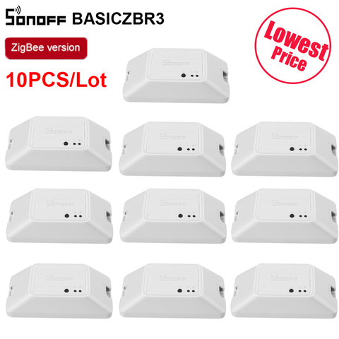 SONOFF-módulo inteligente Itead BASICZBR3 Zigbee, interruptor inalámbrico de Control remoto por voz para automatización de hogar inteligente, 3/5/10 Uds. ► Foto 1/6