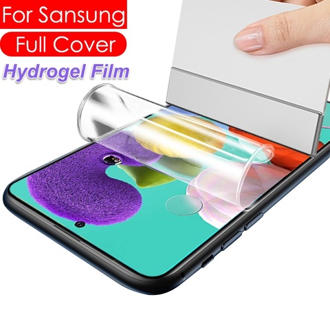 Película de hidrogel para samsung A51, A71, A50, A30, a, 51, a31, a21s, protector de pantalla para samsung galaxy A71, A51, no cristal ► Foto 1/6