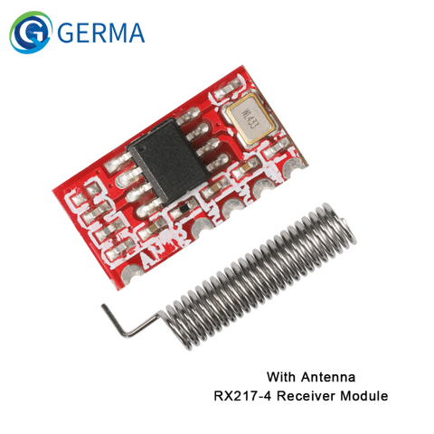 GERMA-Interruptor de Control remoto inalámbrico Universal, módulo receptor de relé de RF de baja potencia para receptor de relé de luz con antena, 433Mhz ► Foto 1/5