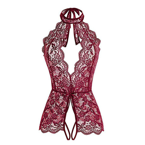 Ropa exótica para mujer, lencería Sexy, disfraces eróticos, Sujetador de encaje abierto, vestido sexual, pijama, perspectiva tentadora ► Foto 1/6