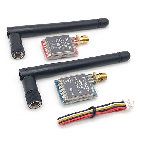 Micro transmisor de Audio y vídeo para Dron cuadricóptero, 200MW, 600MW, 5,8G, 40 canales, FPV, TS5823S, TS5828S ► Foto 1/6