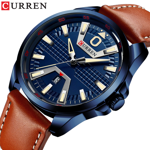 CURREN-reloj para hombre, de cuarzo, resistente al agua, con calendario, fecha, deportivo, Masculino ► Foto 1/6