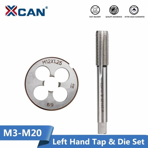 XCAN-máquina de mano izquierda para taladro con rosca métrica, M3, M6, M8, M10, M12, M14, M16, M18, M20, Grifo y Die Set, 2 uds. ► Foto 1/5