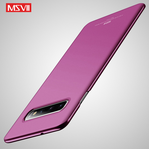 Funda S10 Plus Msvii mate Coque para Samsung Galaxy S10 Plus S9, funda S10 E Lite, funda de PC para Samsung S10 S9 S8 Plus S10E ► Foto 1/6