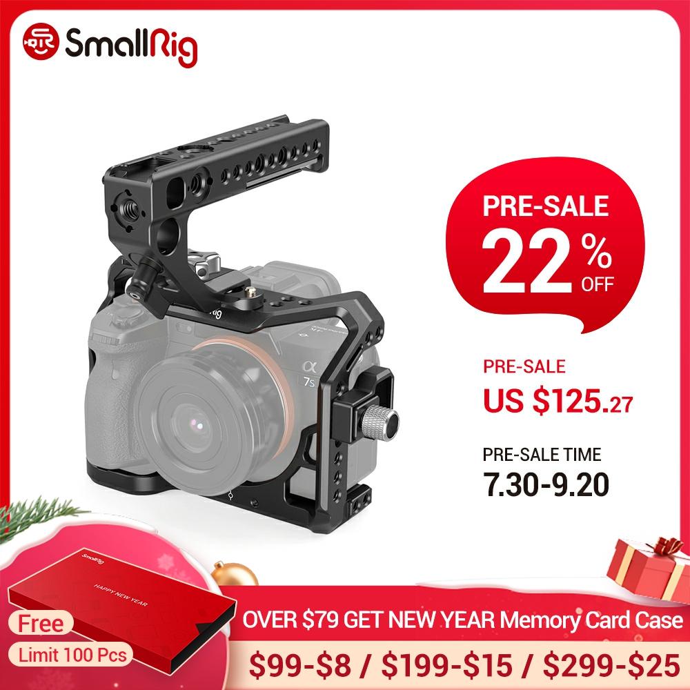 SmallRig carcasa de camara Dslr A7S3 A7siii Kit maestro para SONY Alpha 7S III de la cámara con la OTAN ferrocarril manejar vídeo DIY Cage Kit plataforma-3009 ► Foto 1/6