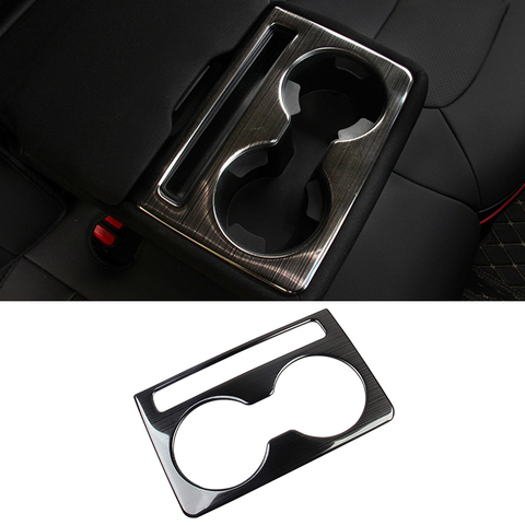 De acero inoxidable de coches taza de agua del asiento trasero titular de la botella de café colocación cubiertas de molduras para Mazda CX-5 CX5 2017 2022 ► Foto 1/6