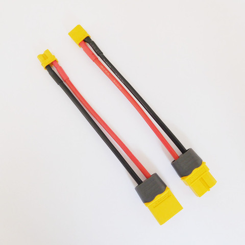 Adaptador de conector de clavija Amass XT30 a XT60, cable de silicona de 10cm, 16AWG para batería de LiPo 2S, Micro Dron FPV, 1 Uds. ► Foto 1/6