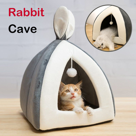 Cueva de gato cama para camas para gatos casa gatito lindo perro cama para perros productos para mascotas de lujo conejo gato cesta gato Accesorios ► Foto 1/1