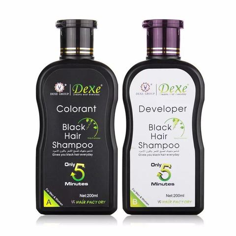 Tinte de cabello rápido Natural orgánico, esencia de plantas Noni, champú para cubrir cabello negro, Color gris, blanco, solo 5 minutos ► Foto 1/6