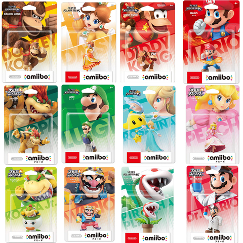 Nintendo figura Amiibo de Super Smash Bros Serie Mar Peach Yoshi Bowser JR. ► Foto 1/6