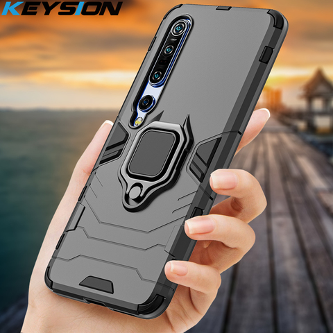 KEYSION-Funda protectora para teléfono móvil Xiaomi a prueba de golpes, carcasa de protección para smartphone compatible con Mi 10, 10 Pro, Note 10, Lite, Mi 9T, Redmi K30, K20, Note 9S, 9 Pro, Max, 8 Pro, 8T, 8A ► Foto 1/6