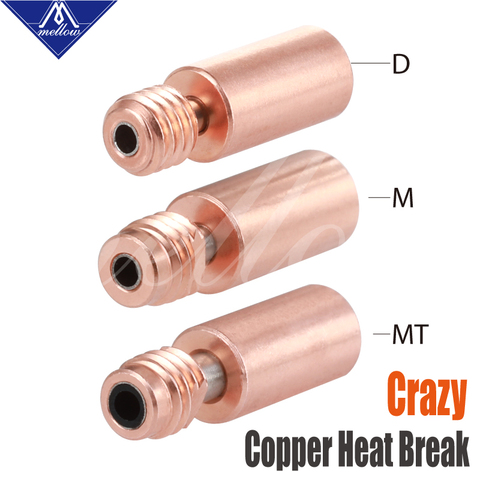 Suave NF DCrazy/MCrazy/MTCrazy calor romper Cíclope y Quimera de salida Hotend 2 en 1 garganta boquilla para 3D impresora de doble extrusora ► Foto 1/6