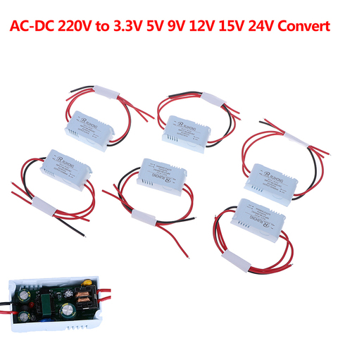 Módulo Buck de AC-DC de 220V a 5V, fuente de alimentación conmutada de 5W, 3V/5V/9V/12V/15V/24V, accesorios de equipos eléctricos, 1A18V, 250ma12V400mA ► Foto 1/6