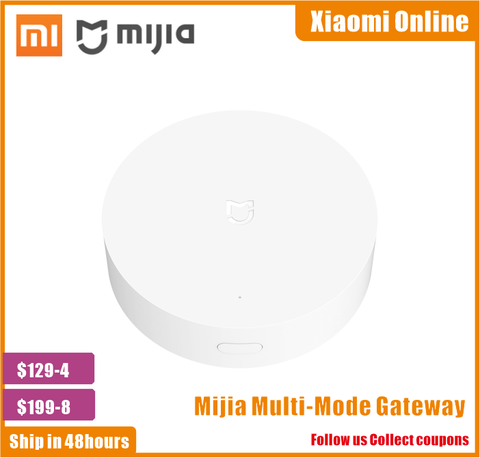 Xiaomi-puerta de enlace multimodo Mijia ZigBee 3,0 WIFI, Bluetooth, malla, Control remoto por voz, funciona con la aplicación Mi Home, Apple Homekit ► Foto 1/6