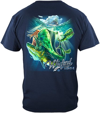 Pescado dorado de pesca Camiseta de pescador de diseño a la moda para hombre, camisa de algodón de manga corta con cuello redondo, S-3XL ► Foto 1/2
