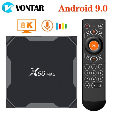 VONTAR-TV Box X96 max plus, Android 9,0, con Amlogic S905X3, Quad Core, 4GB, 32GB-64GB, wi-fi 2,4 GHz/5GHz, 4K, receptor inteligente X96Max X3 ► Foto 1/6